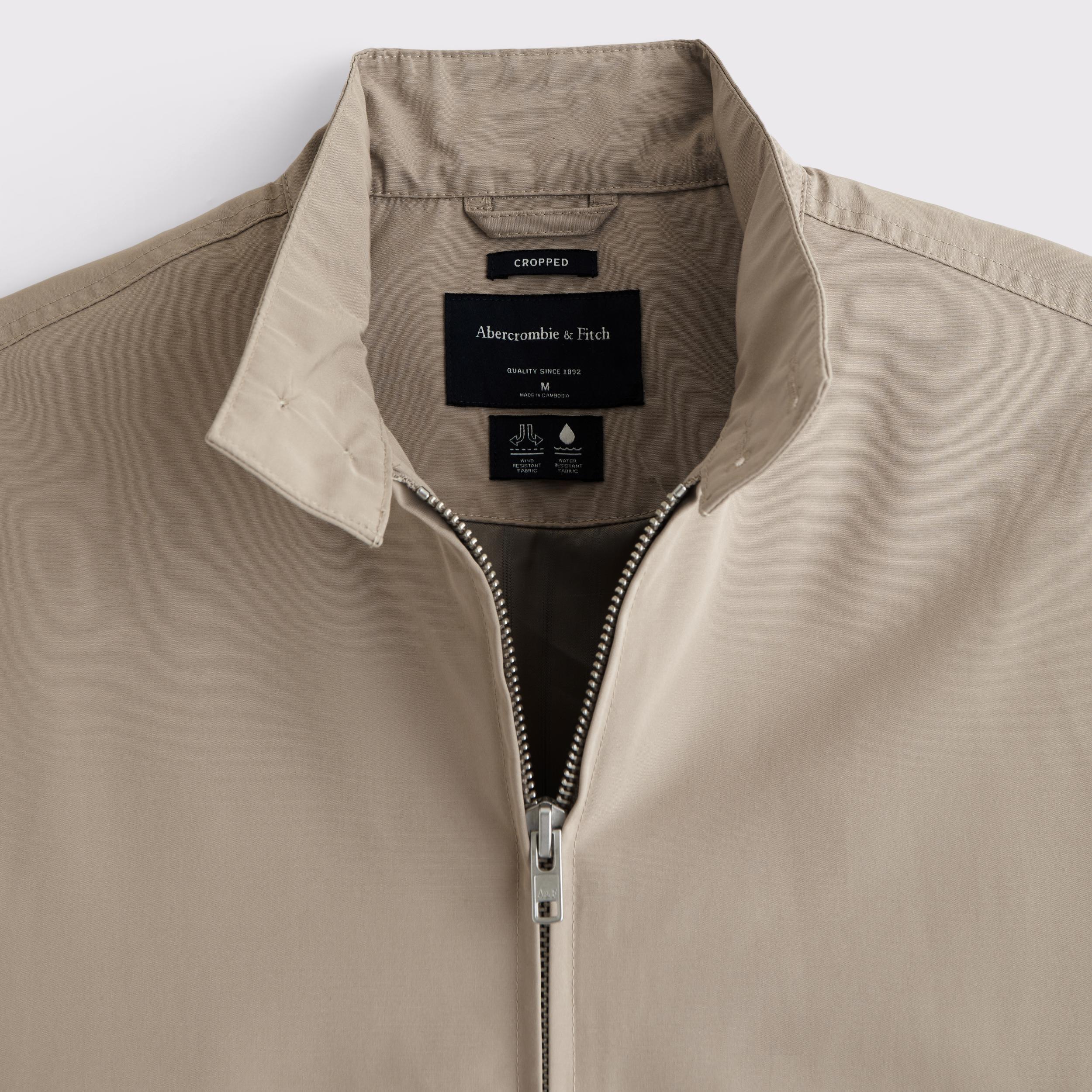 Cropped Mockneck Harrington Jacket Product Image