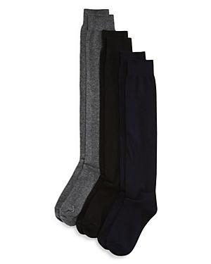 HUE Flat Knit Knee Socks 3 Pack Product Image