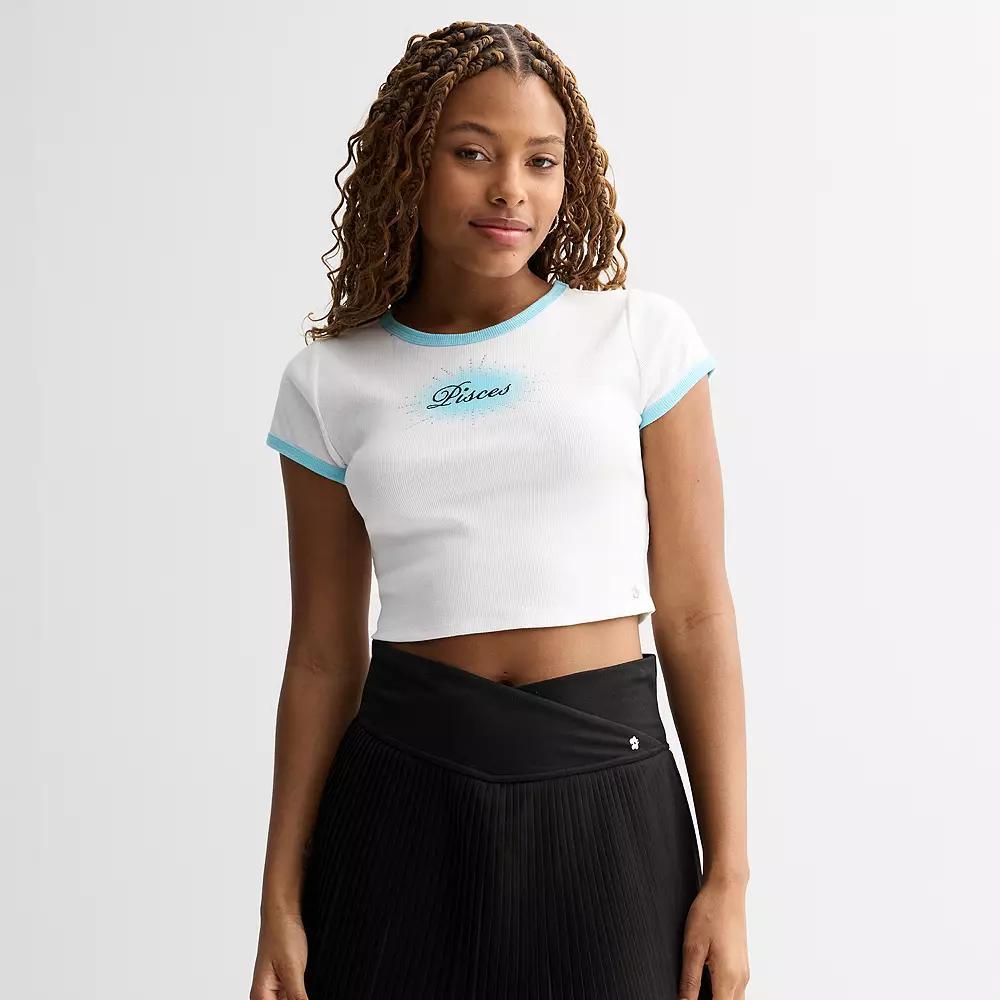 Women's Limited Too Zodiac Sign Baby Tee, Infant Girl's,  Product Image