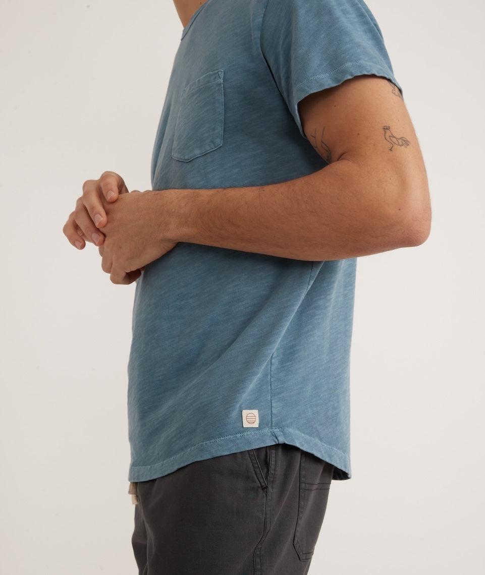Vintage Heavy Slub Pocket Tee in Provincial Blue Product Image
