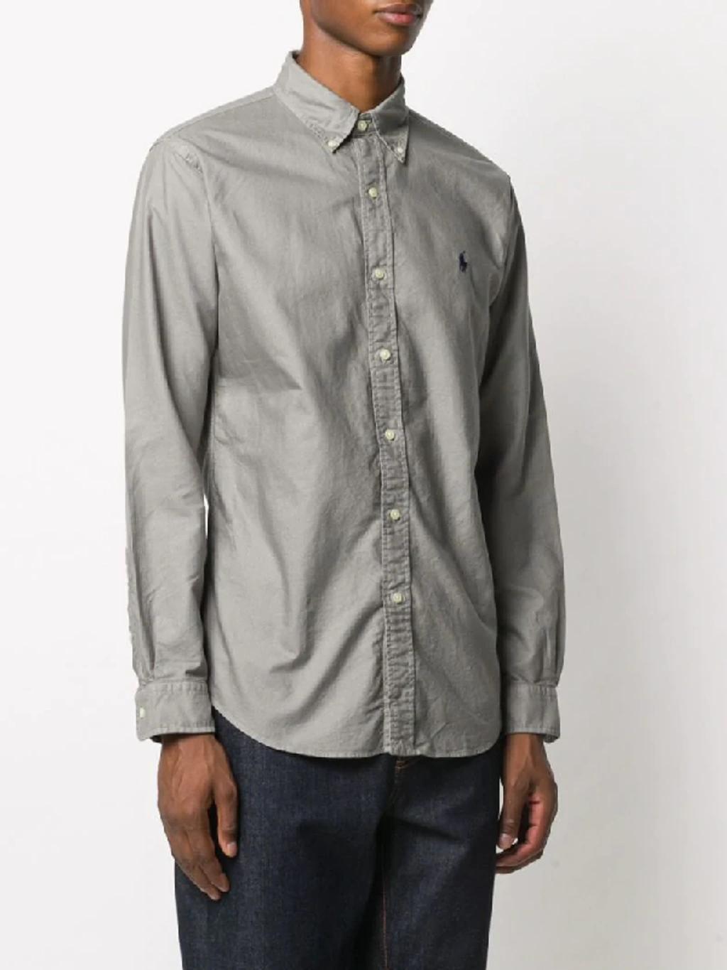 POLO RALPH LAUREN Long-sleeve Shirt In Grey Product Image