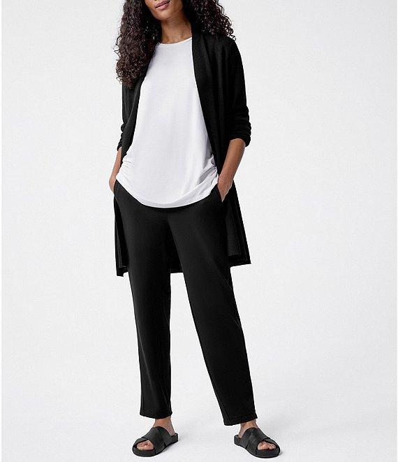 Eileen Fisher Tencel Jersey Tapered Leg Slouch Ankle Pants Product Image