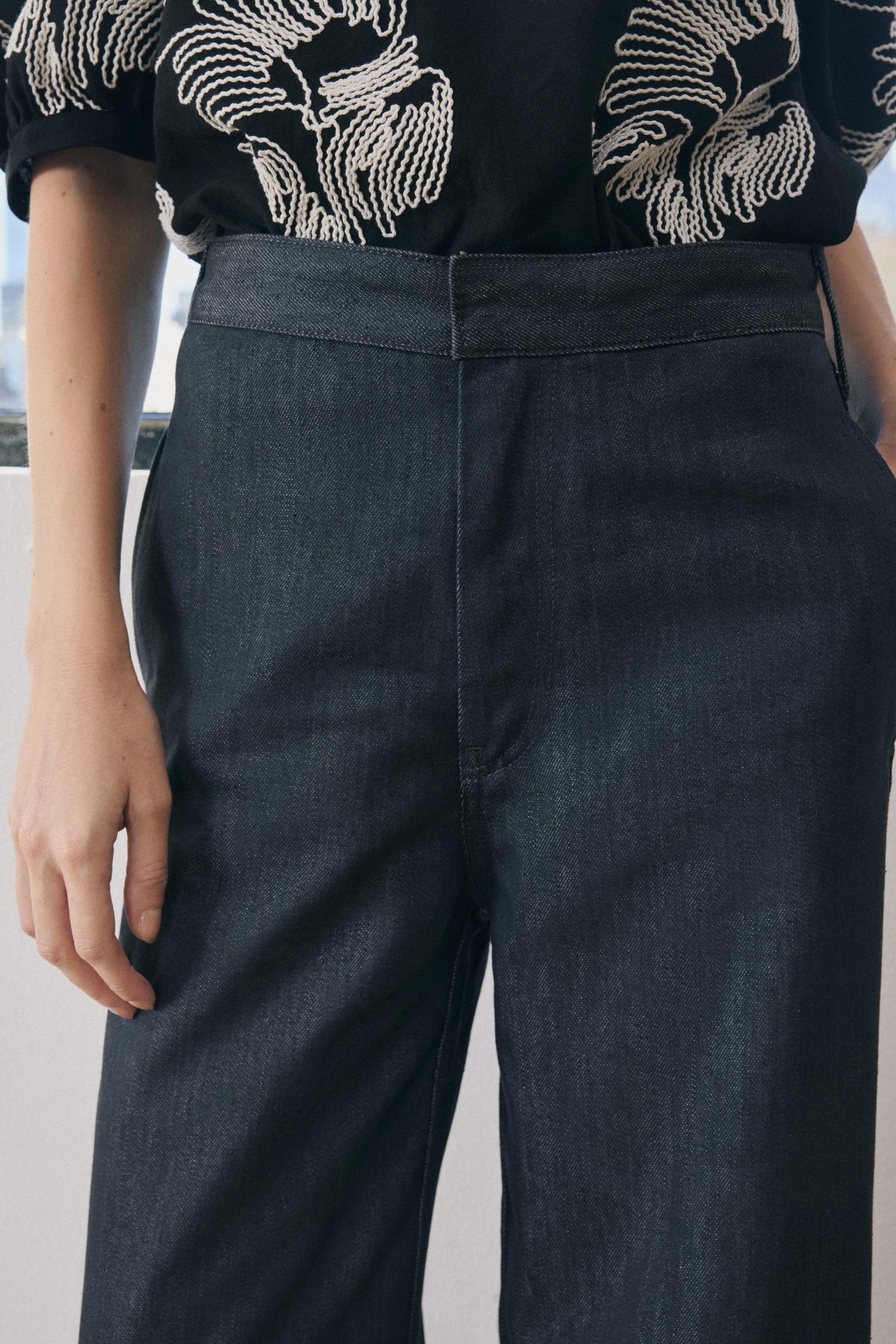 MID-RISE WIDE LEG JEANS ZW COLLECTION Product Image