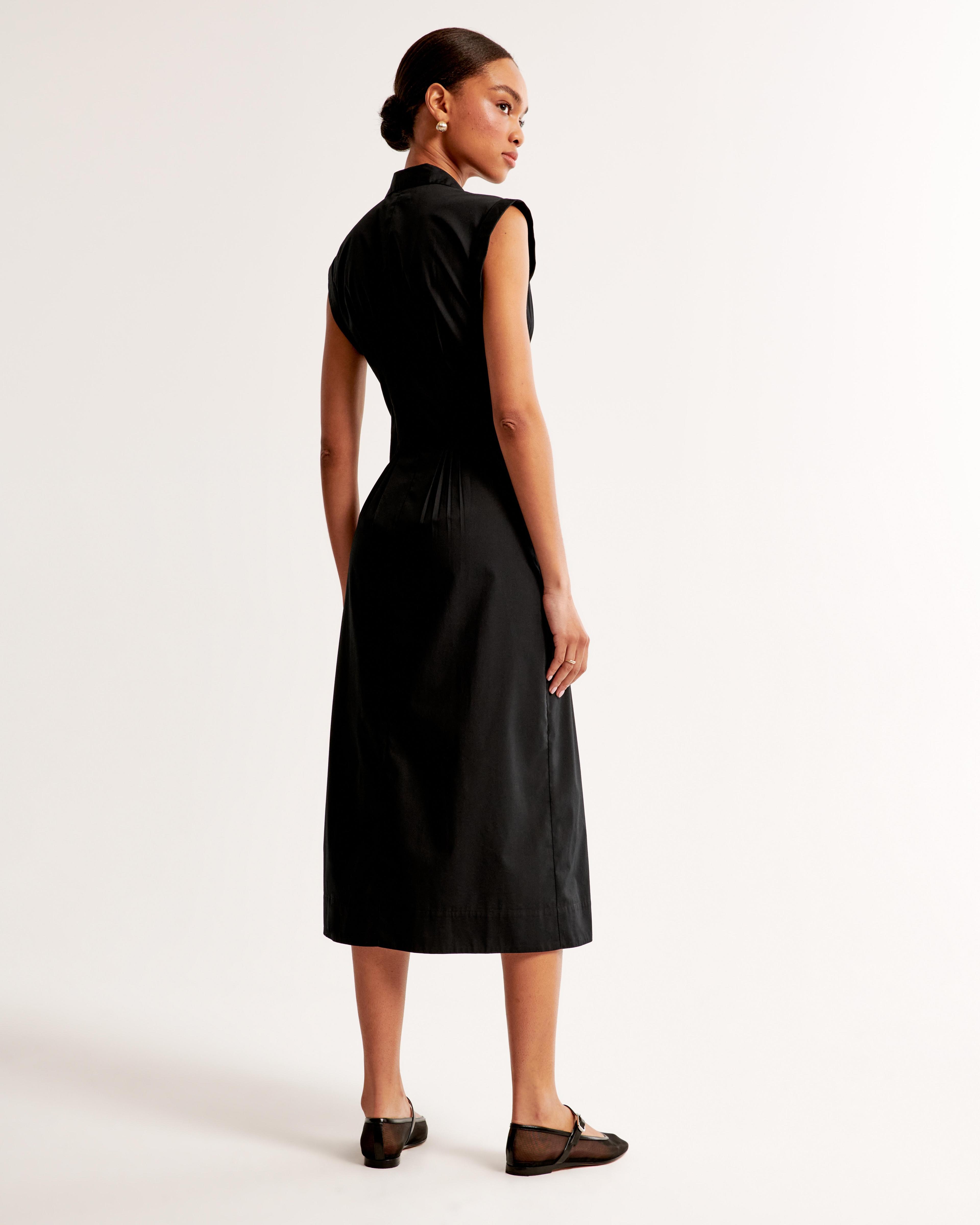 Short-Sleeve Midi Shirt Dress Product Image