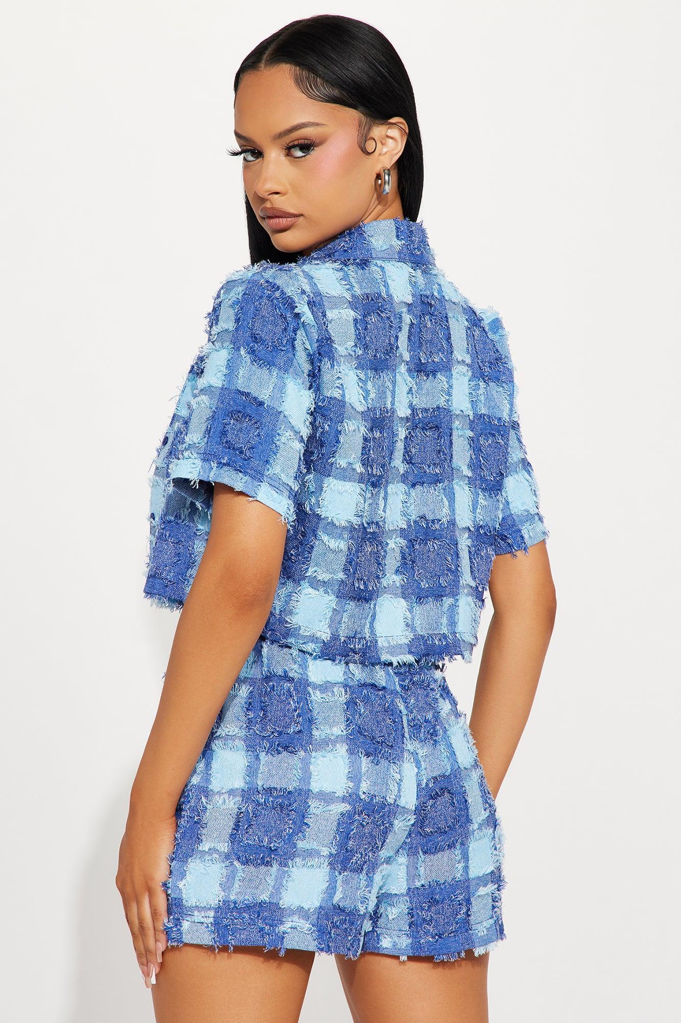 Daisy Short Set - Blue Product Image