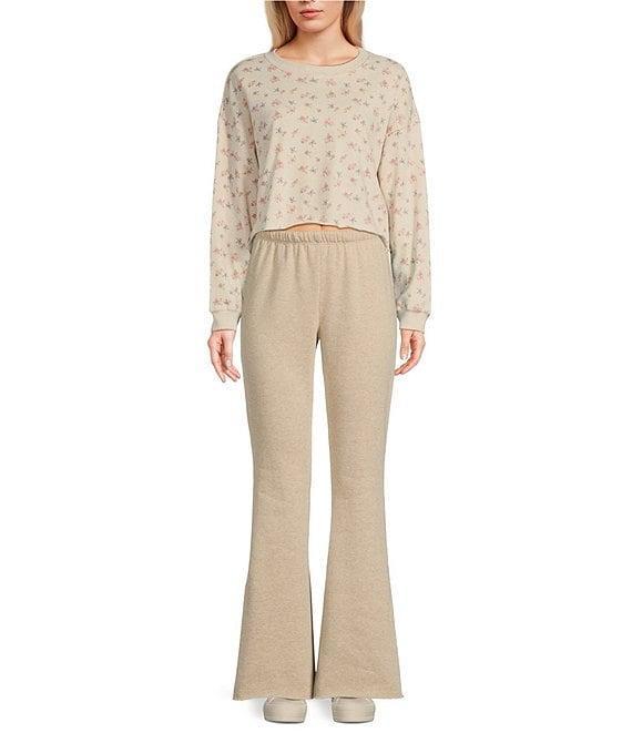 Originality Fleece Lounge Flared Pants Product Image