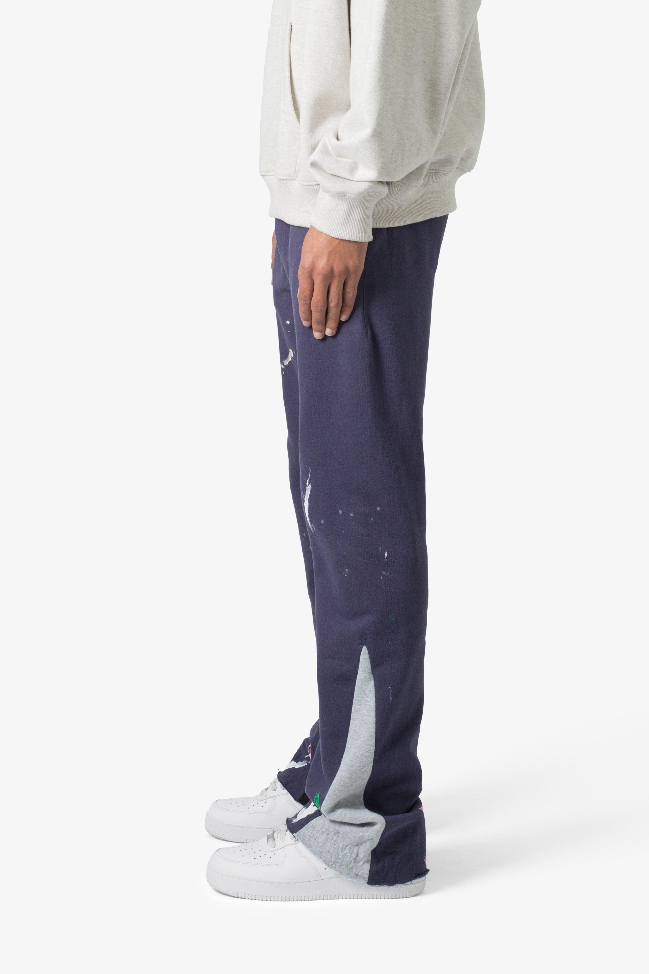 Contrast Bootcut Sweatpants - Vintage Navy Product Image