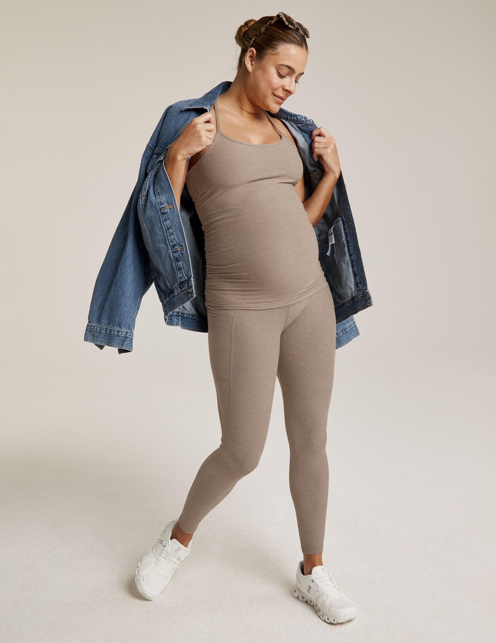 Spacedye Keep Your Cool Maternity Slim Racerback Tank Product Image