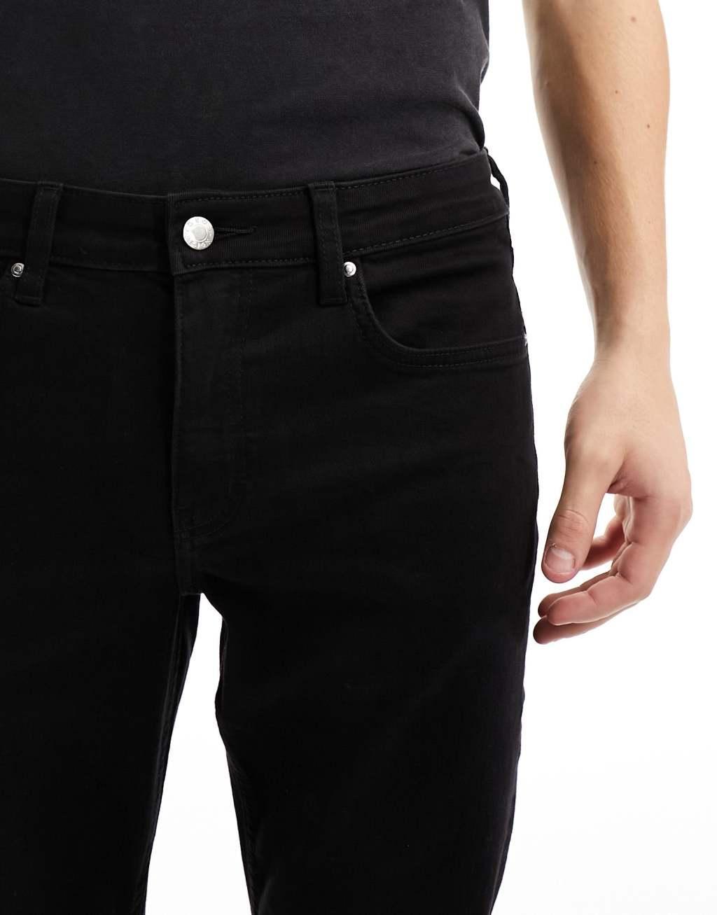 ASOS DESIGN stretch slim jeans in black  Product Image