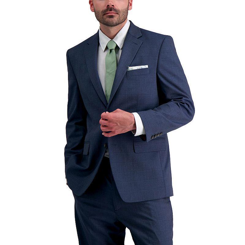 Mens J.M. Haggar Premium Classic-Fit Stretch Suit Jacket Blue Grey Product Image