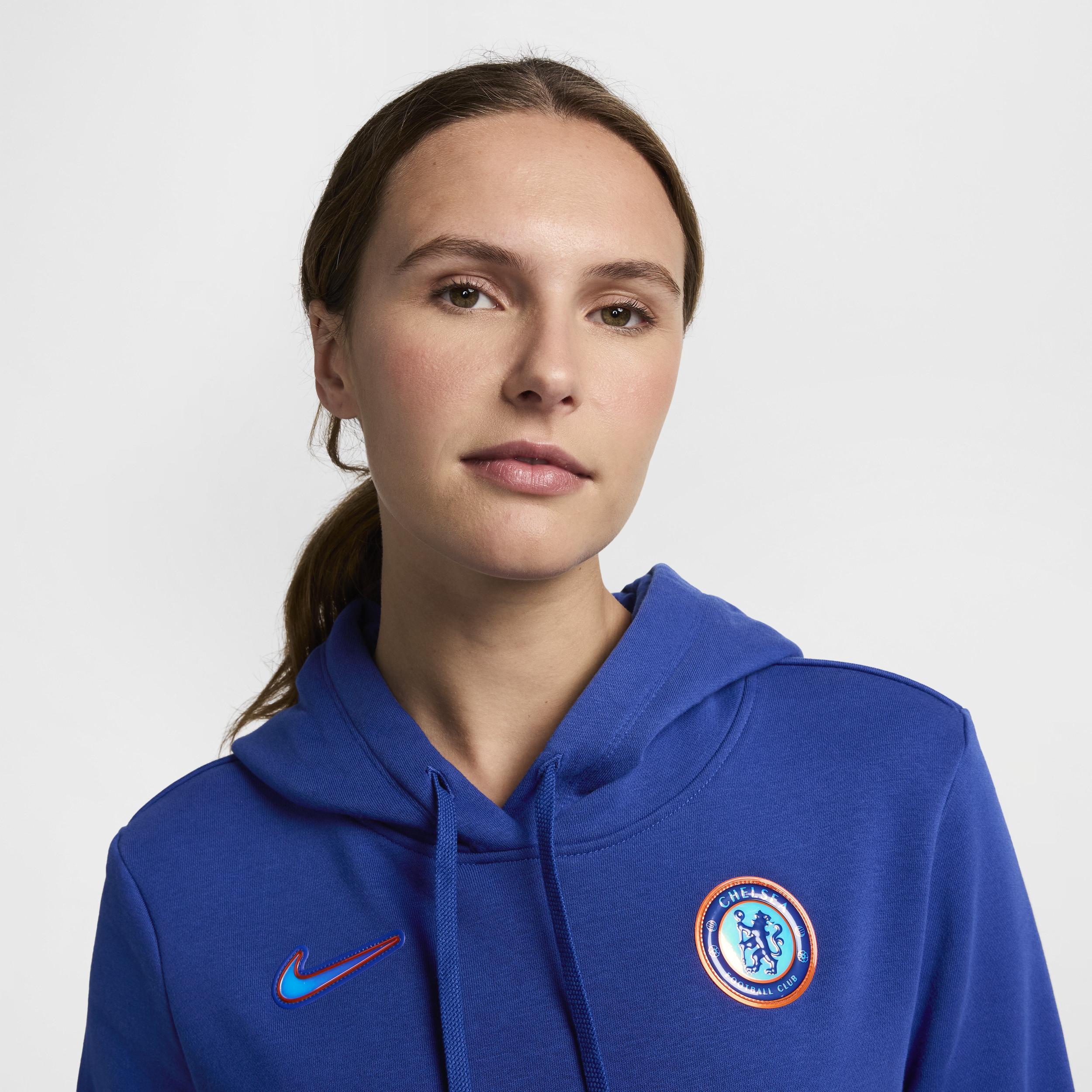 Chelsea FC Club Fleece Nike Women's Soccer Pullover Hoodie Product Image