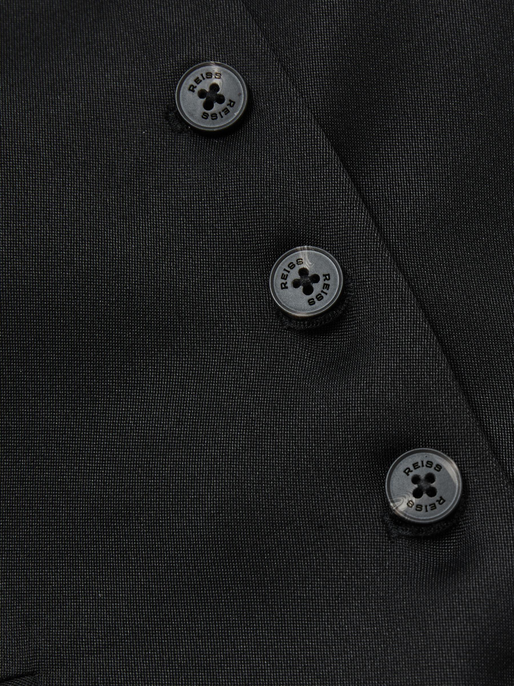Single-Breasted Tailored Waistcoat in Black Product Image