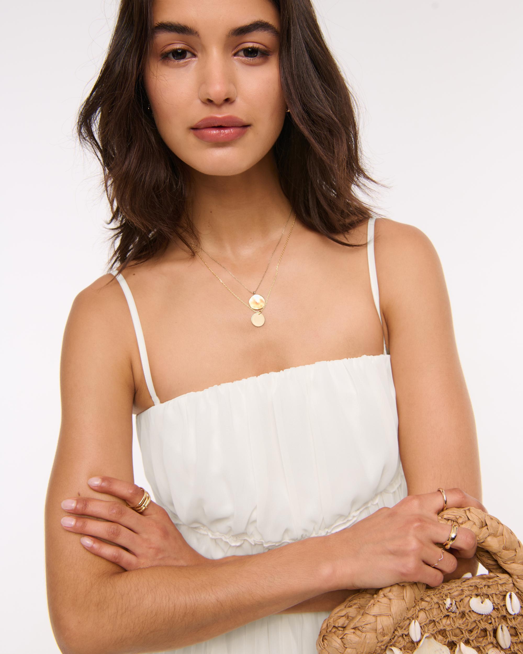 Strapless Ruffle Maxi Dress Product Image