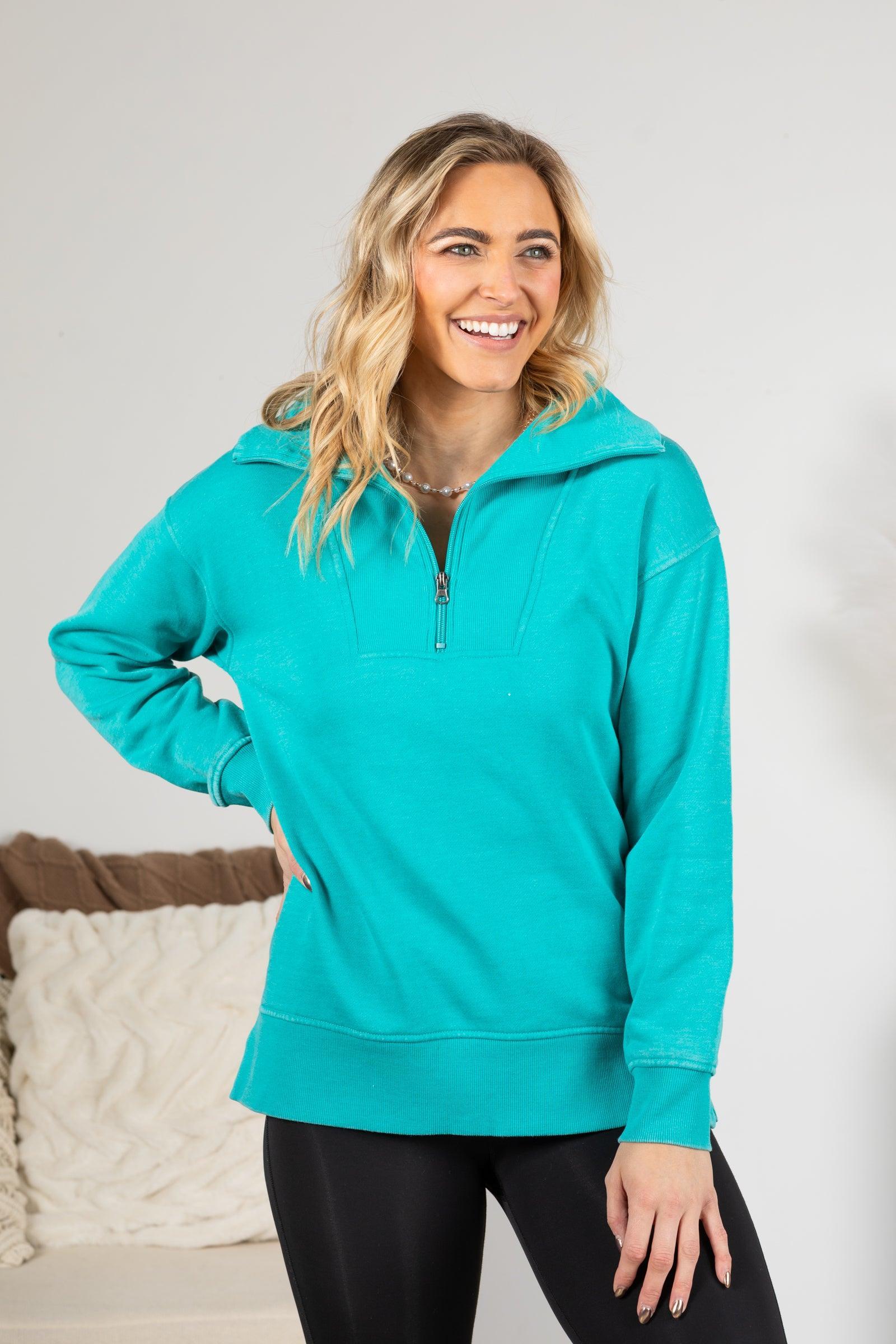 Cozy Campfire 1/4 Zip Pigment Dyed Pullover Product Image