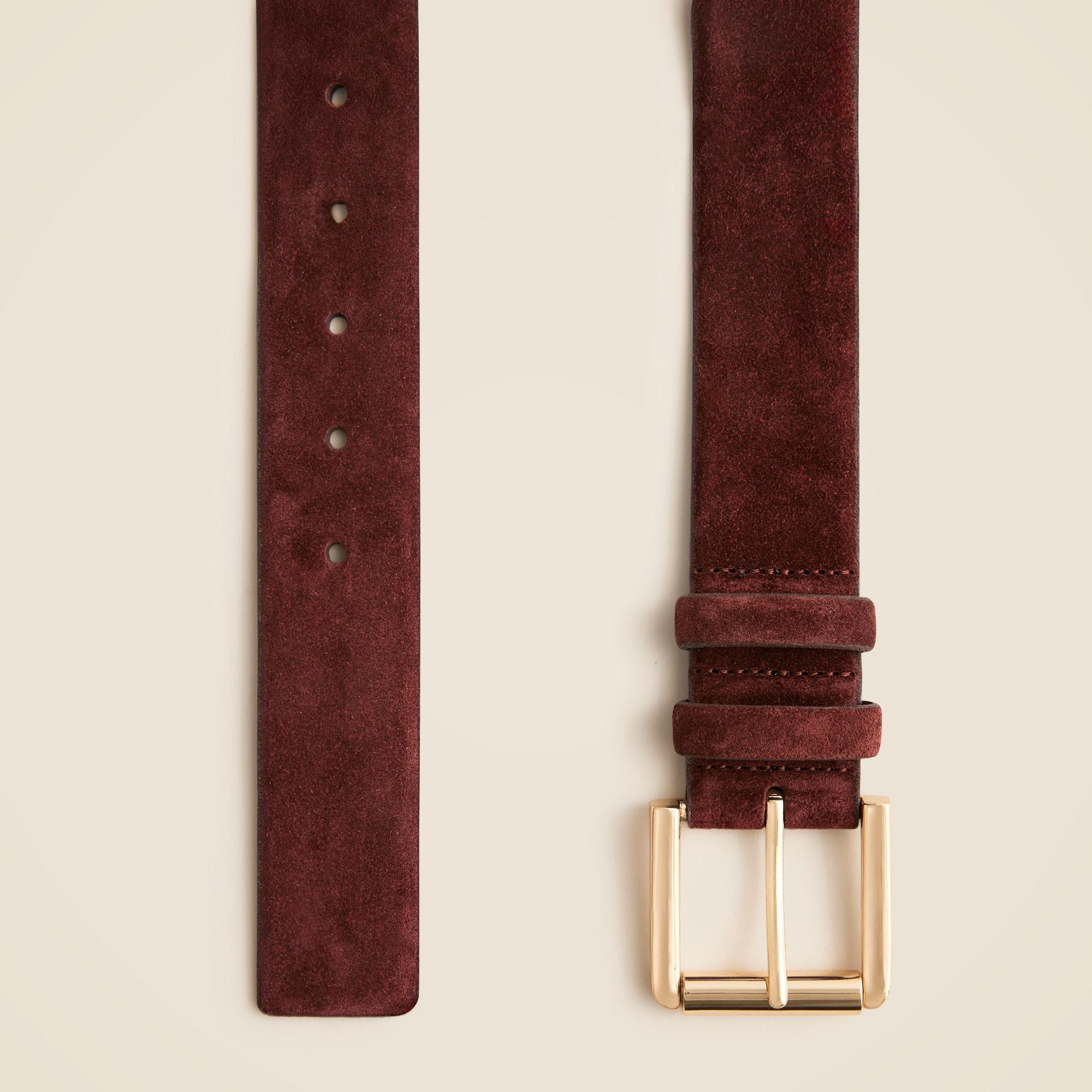 Suede roller-buckle belt Product Image
