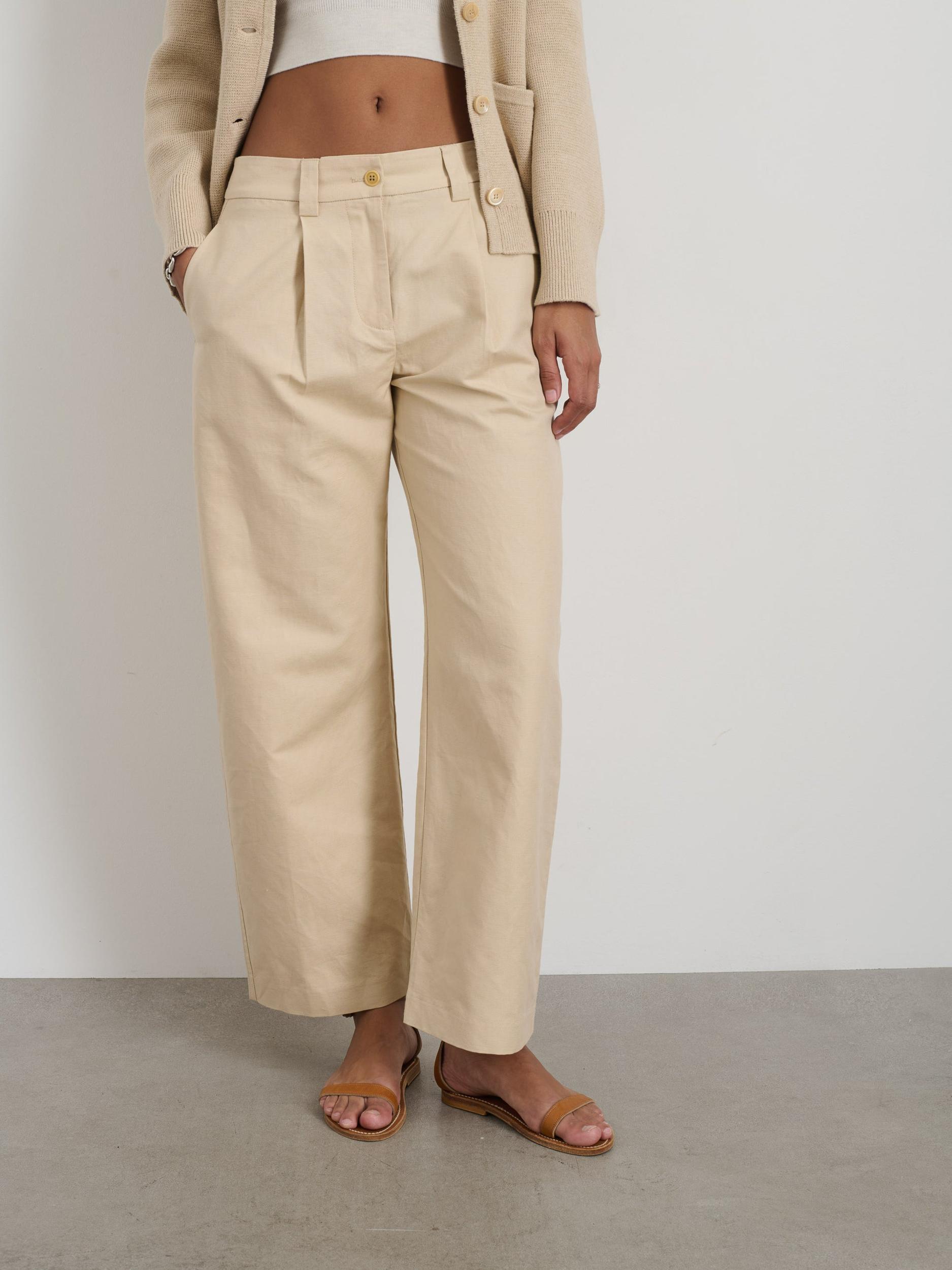 Soho Pant In Cotton Linen Product Image