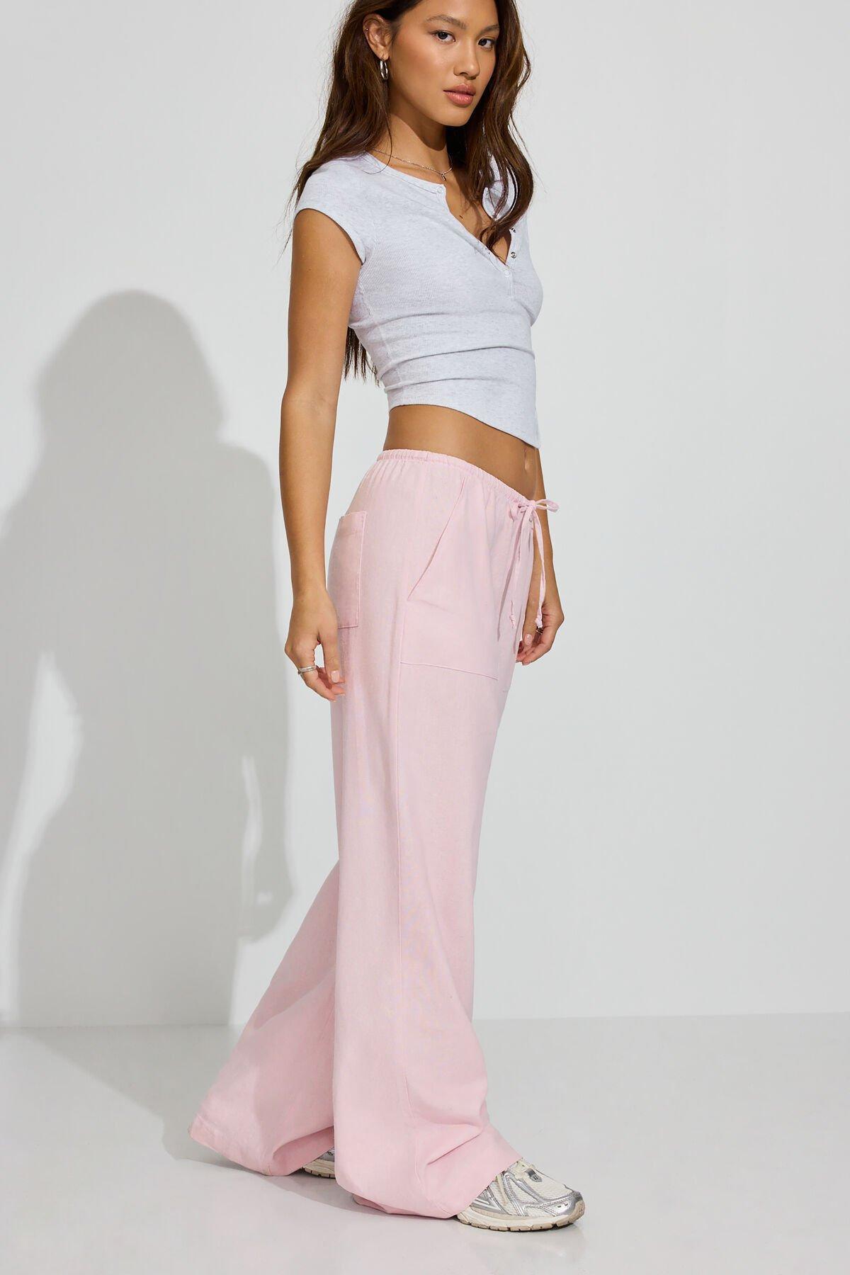 Millie Linen Pull-On Pants Product Image