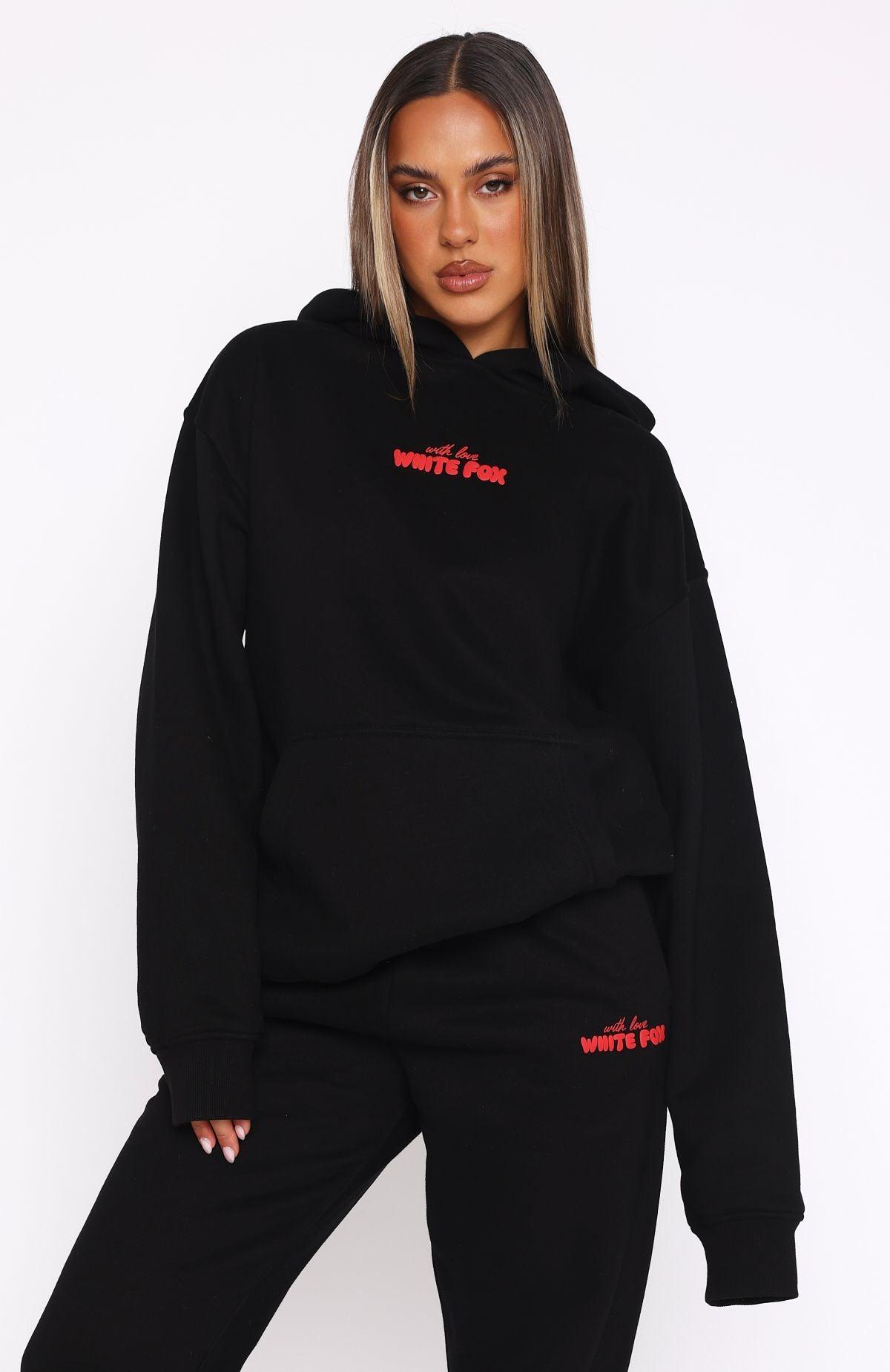 With Love In The Moment Oversized Hoodie Black Product Image