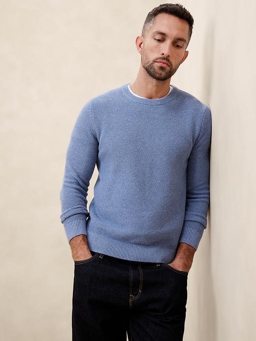 Tuck Stitch Pullover Sweater Product Image