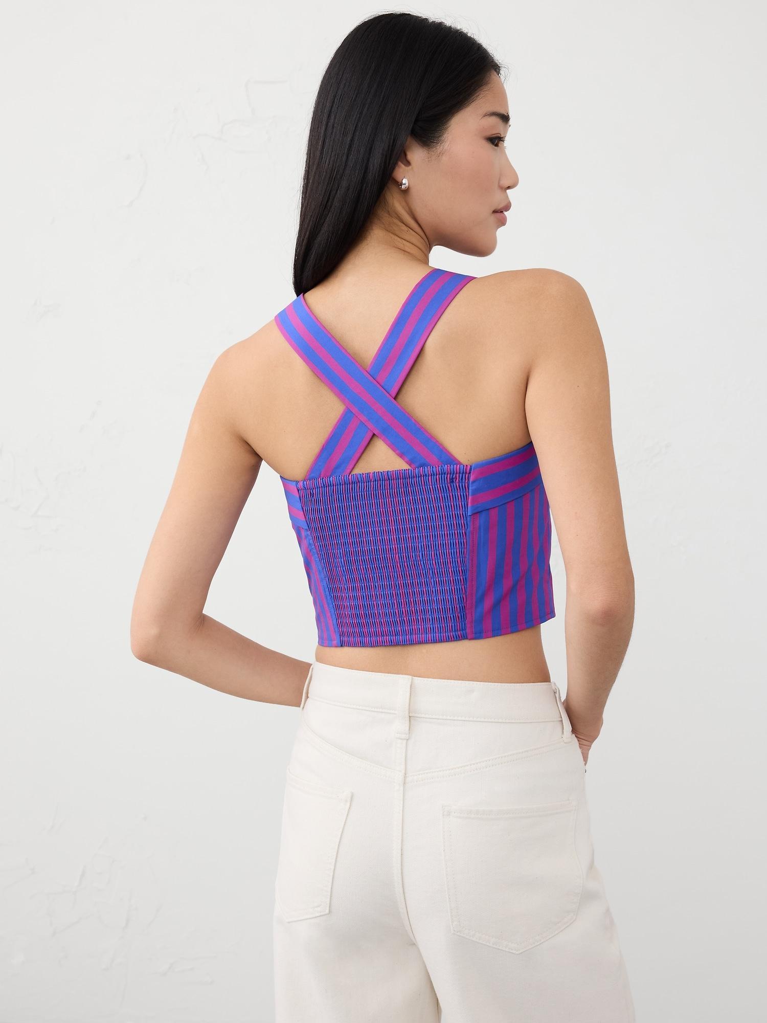 Cross-Back Cropped Top Product Image