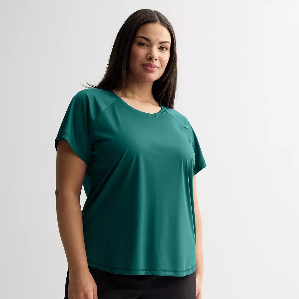 Plus Size Tek Gear® Dry Tek Short Sleeve Tee, Women's, Size: 4XL, Peyton Purple Product Image