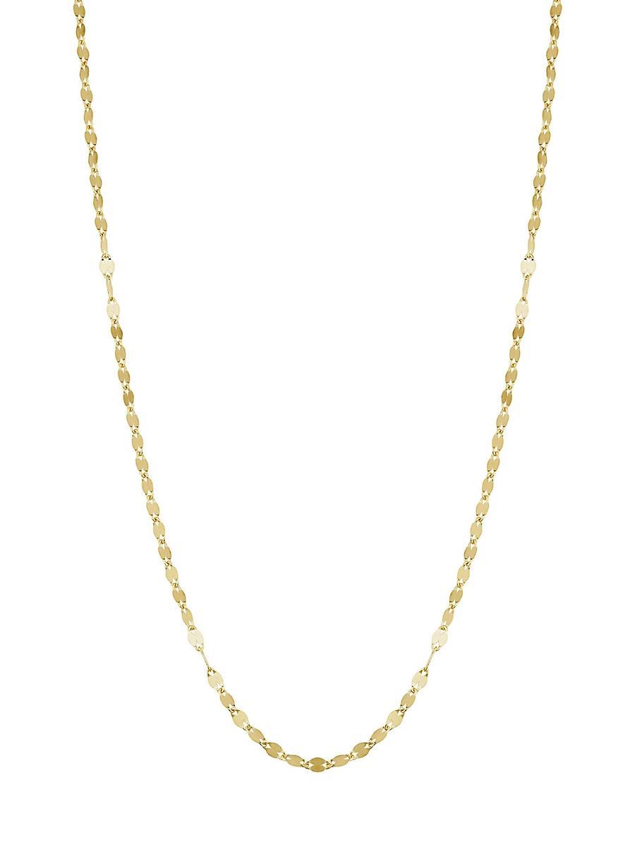 Womens 14K Yellow Solid Gold Cabaret Chain Necklace Product Image