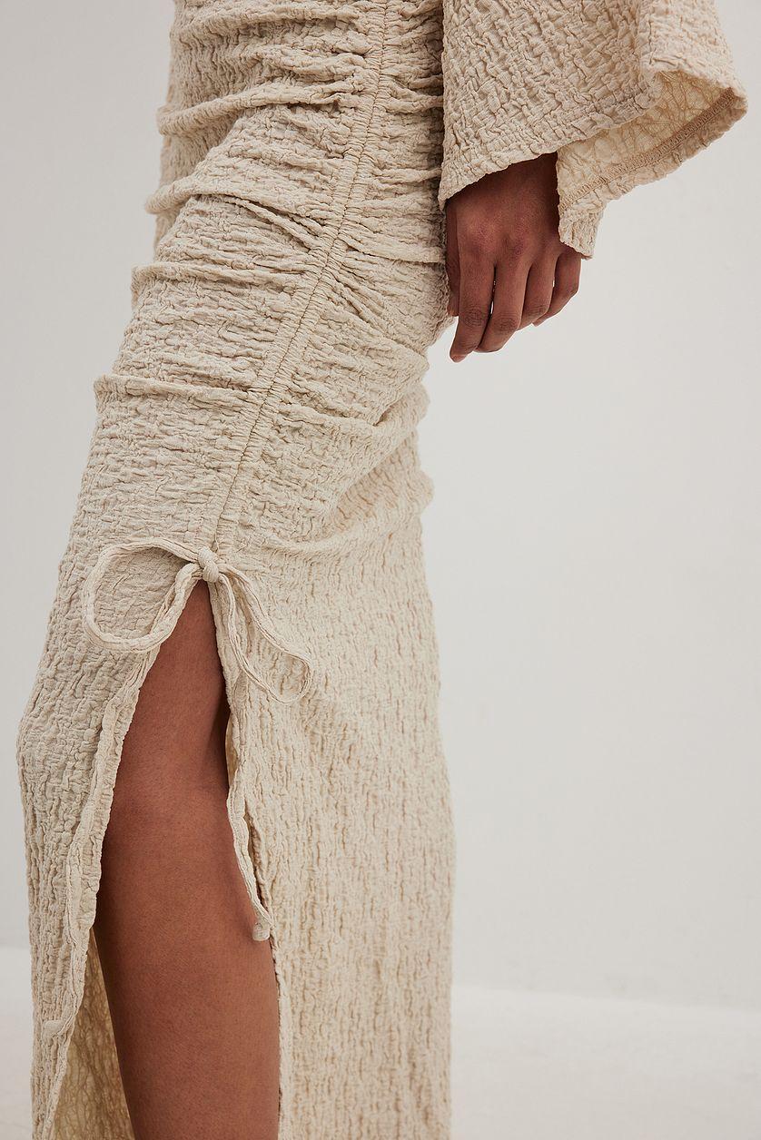 Structured Drawstrings Maxi Dress Product Image