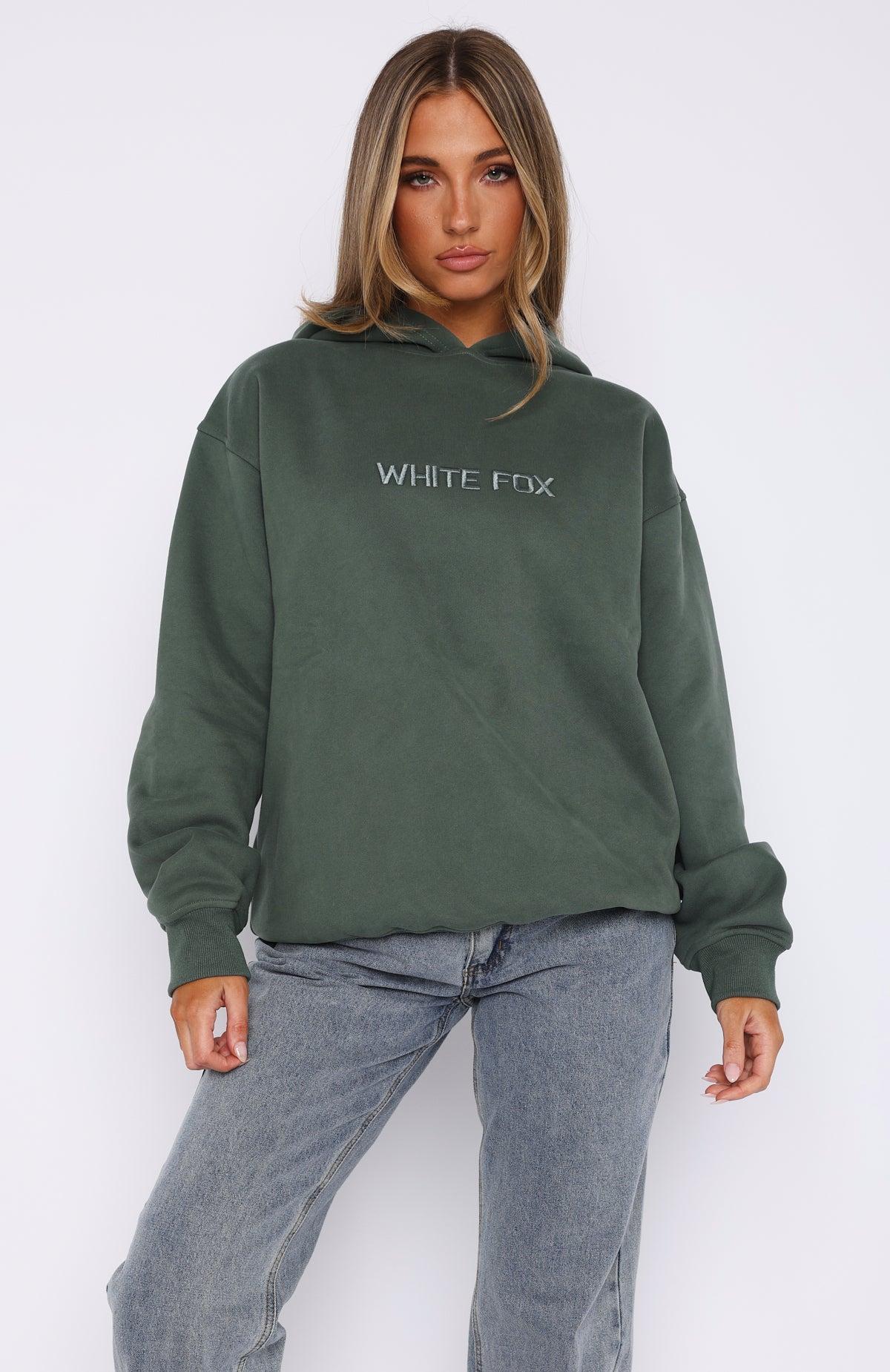 Stay Lifted Oversized Hoodie Dark Green Product Image