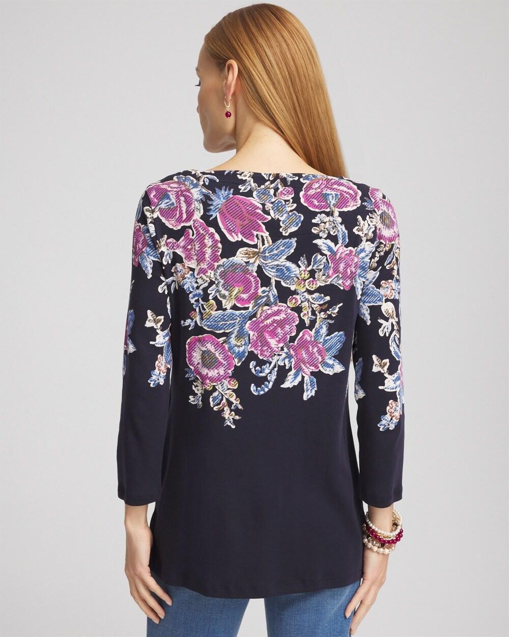 Floral Square Neck Tunic Product Image