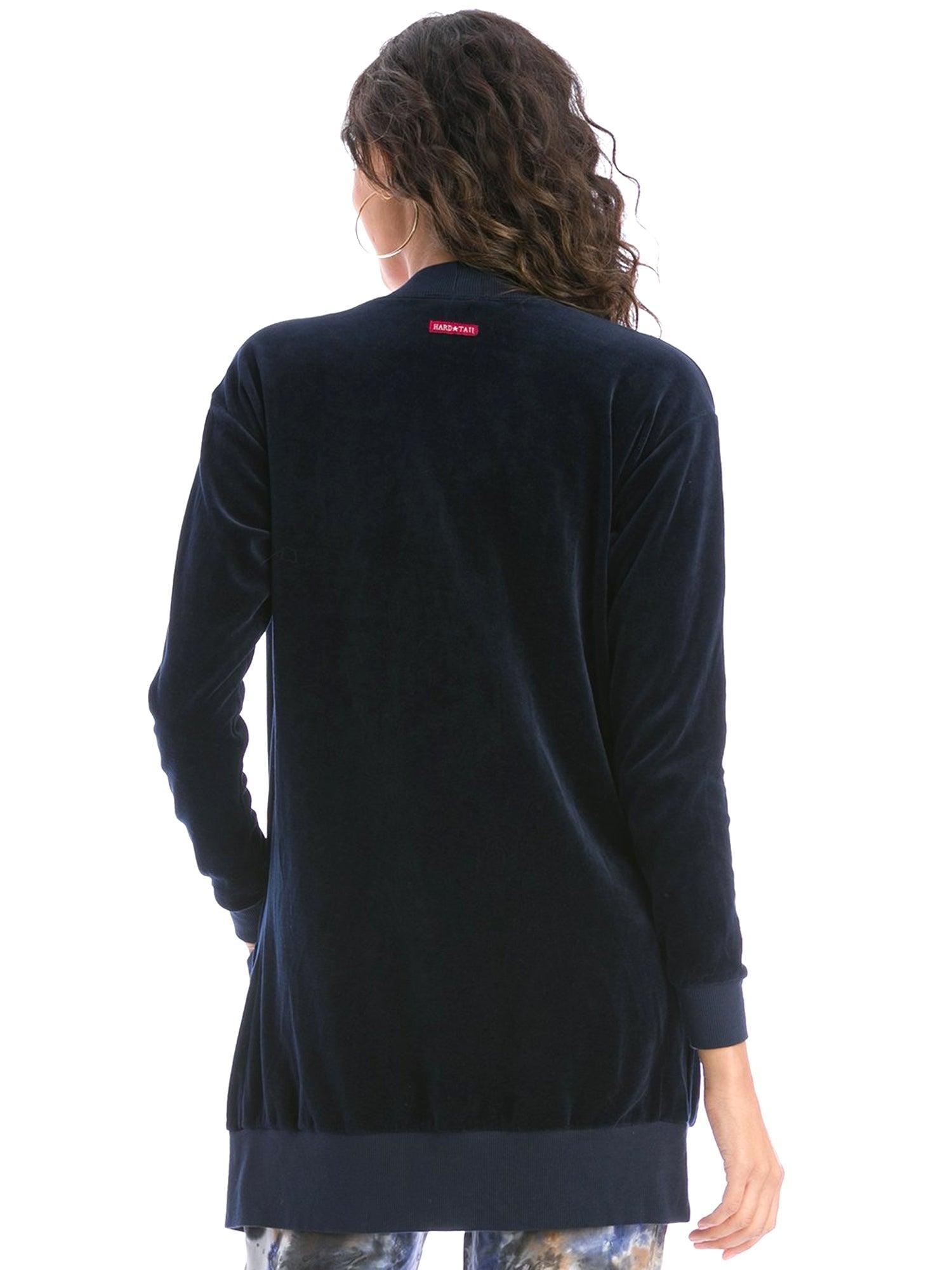 Hard Tail Velour Long Cardigan V-183 Product Image