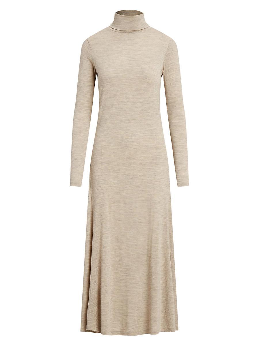 Womens Wool-Blend Turtleneck Maxi Dress Product Image