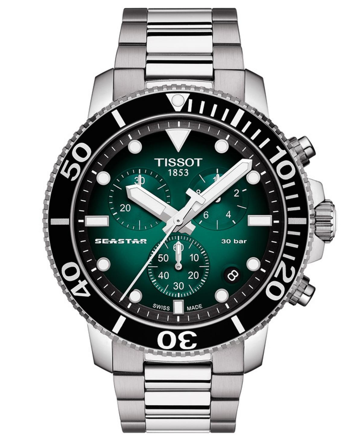 Tissot Mens Seastar 1000 Quartz Chronograph Grey Strap Watch Product Image