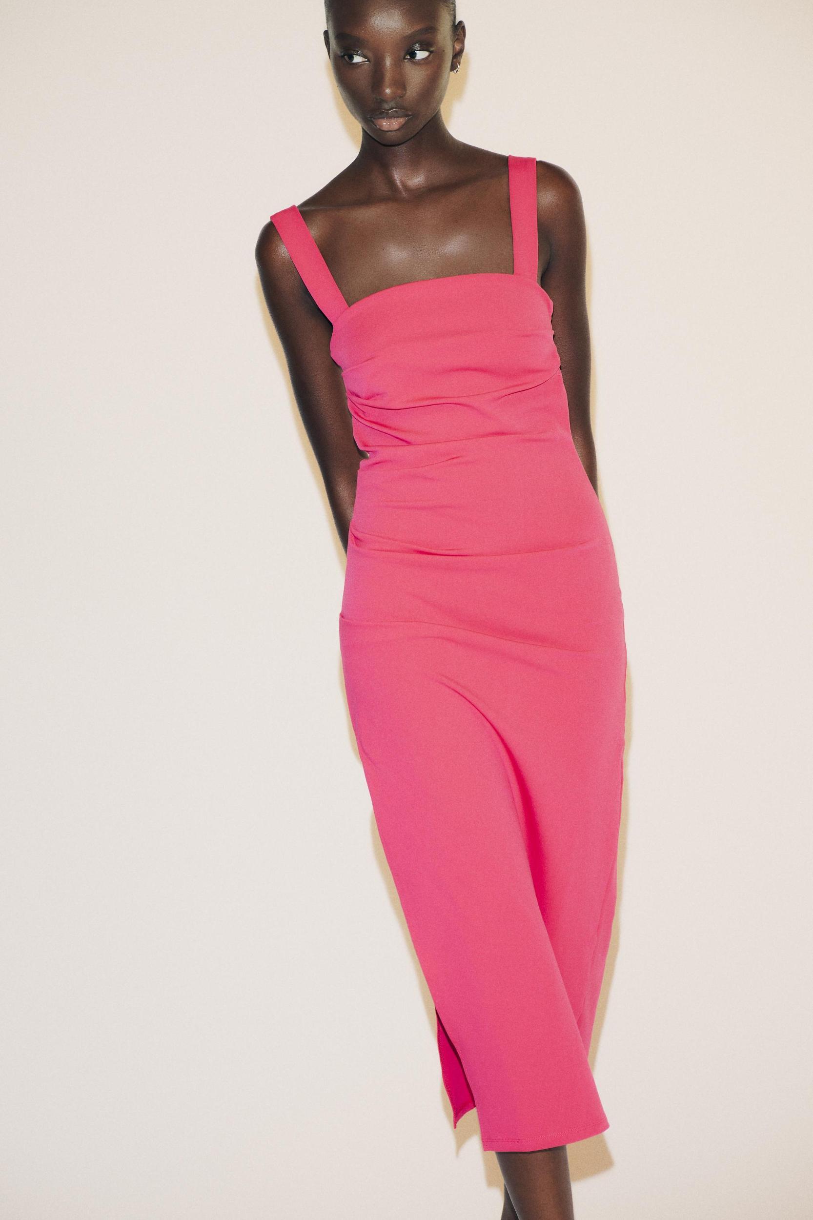 PLEATED MIDI DRESS Product Image