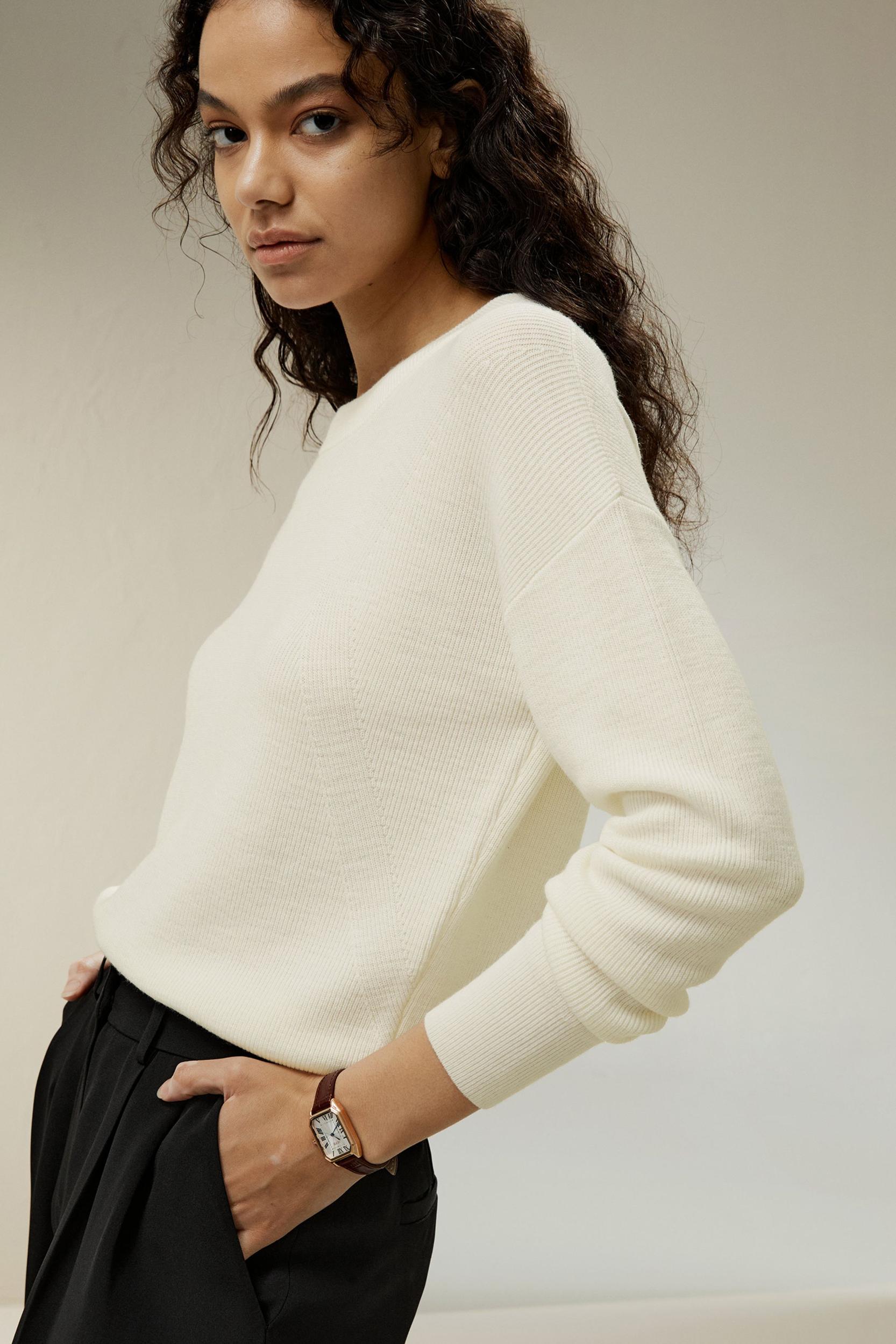 Ultra-fine Merino Wool Crewneck Sweater Product Image