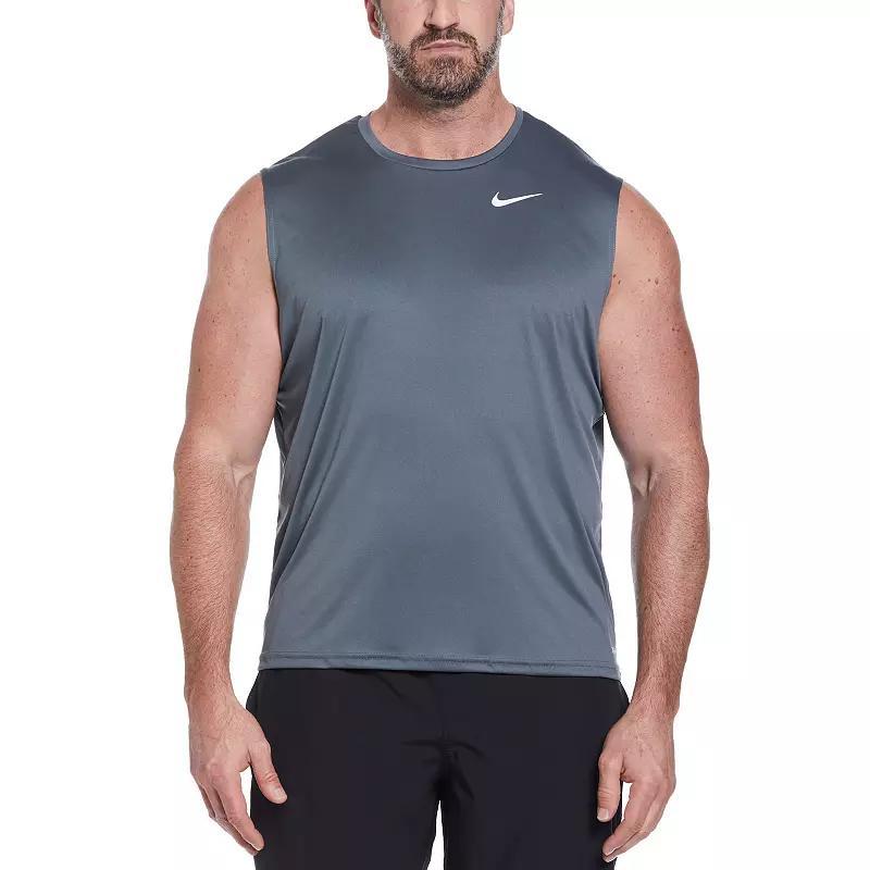 Big & Tall Nike Dri-FIT UPF 40+ Essential Sleeveless Hydroguard Swim Tee, Men's, Size: Large Tall, Dusty Cactus Product Image