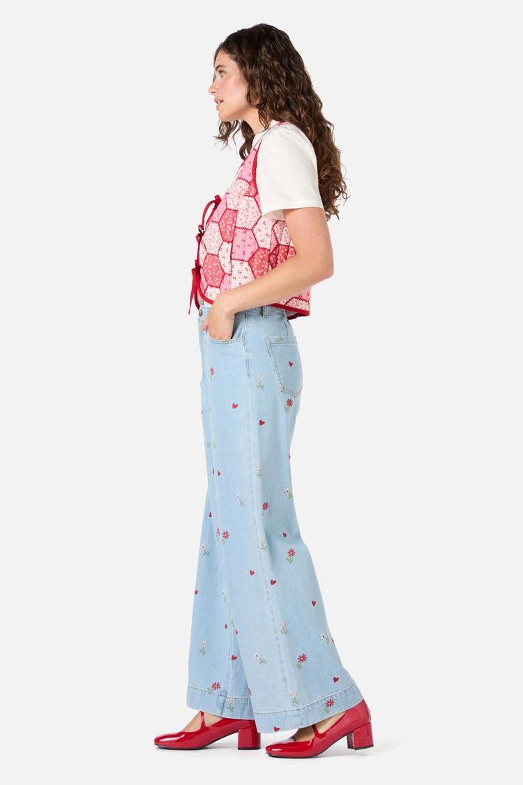 Patchwork Quilted Vest Product Image