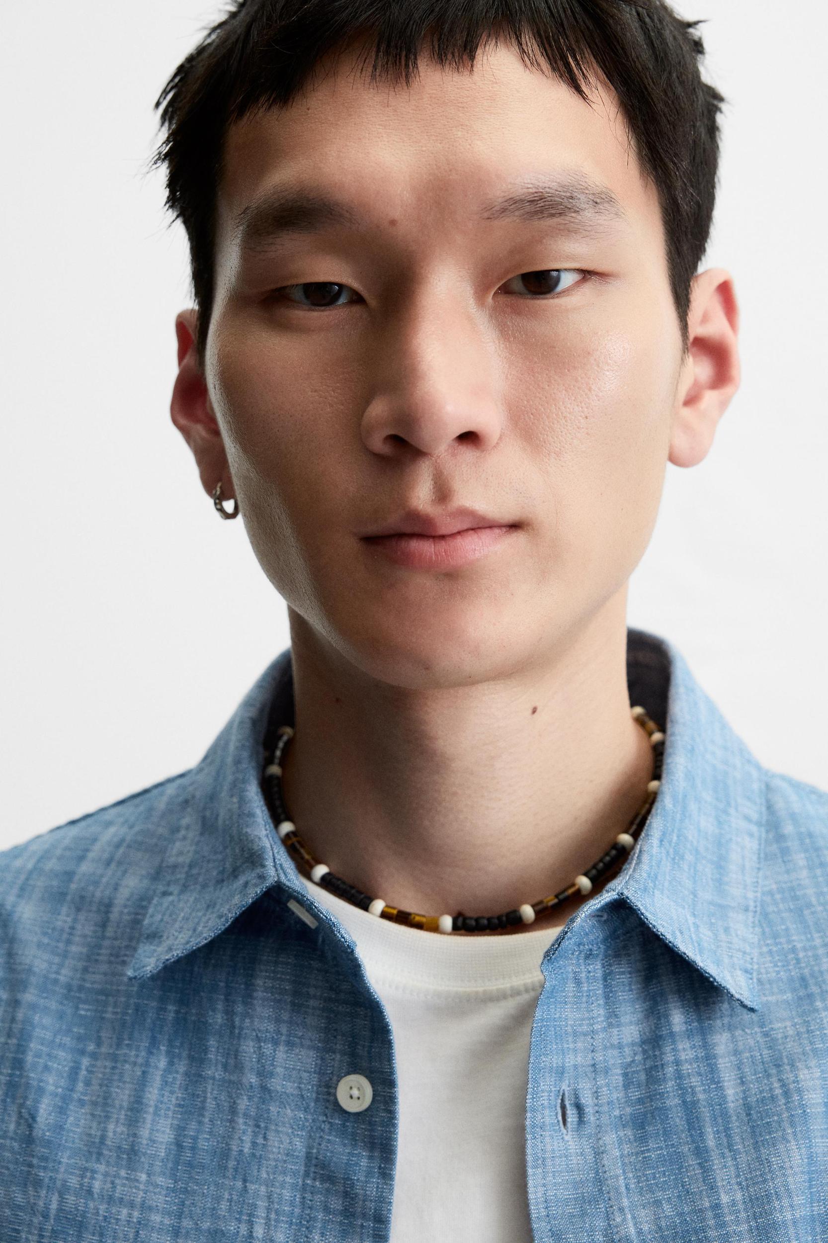 TEXTURED CONTRAST SHIRT Product Image