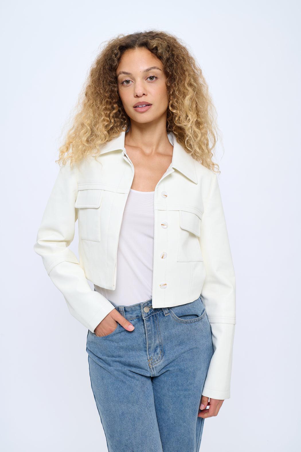 Womens Cropped Jacket Product Image