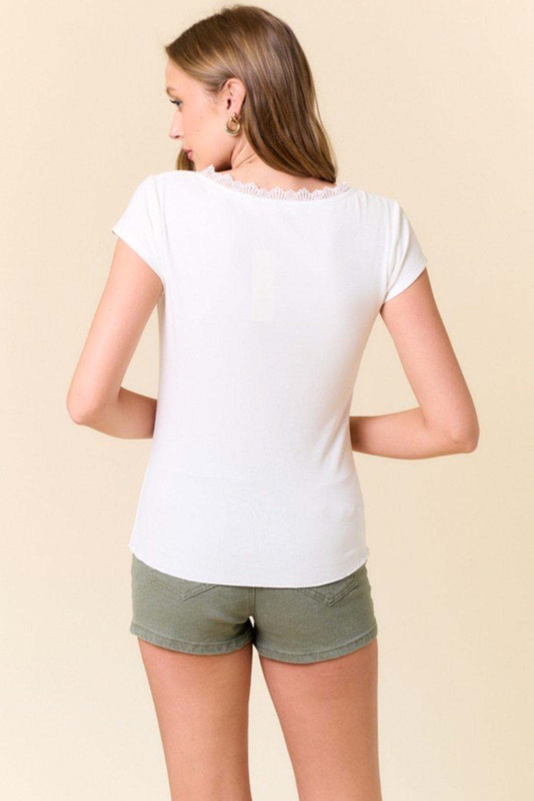 Lace Trim Top Product Image