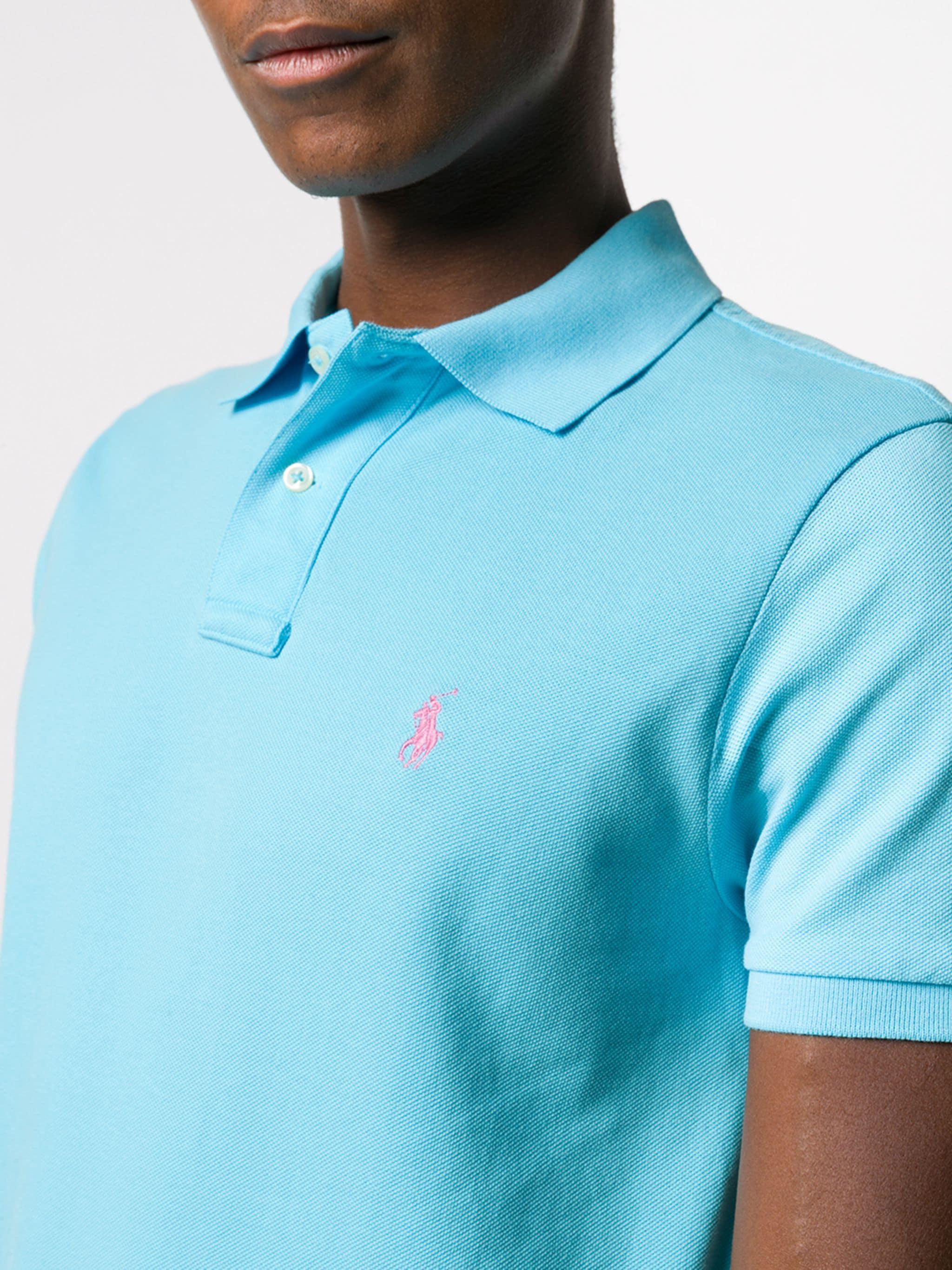 Polo Pony Polo Shirt In Turquoise Nova/c3664 Product Image