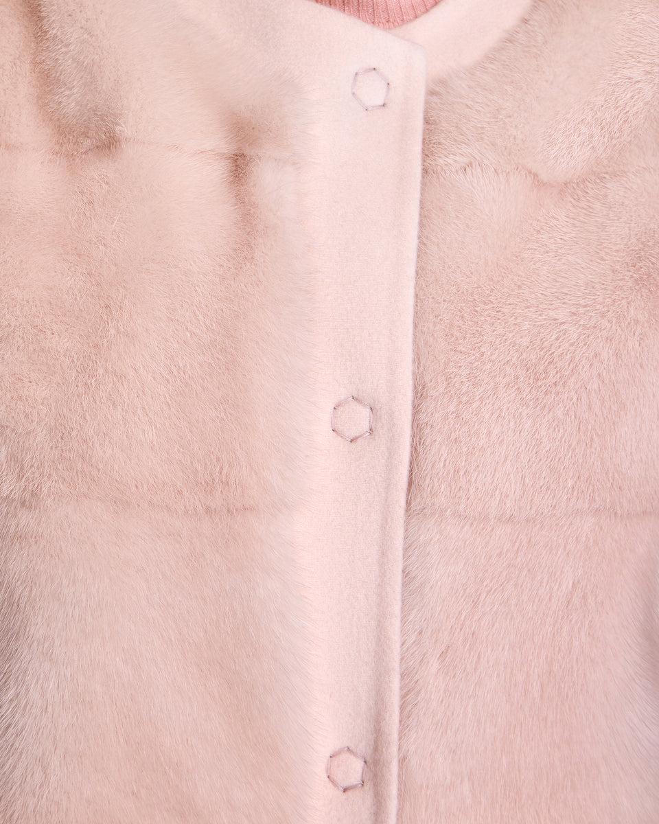 Mink Vest with Cashmere Back Product Image