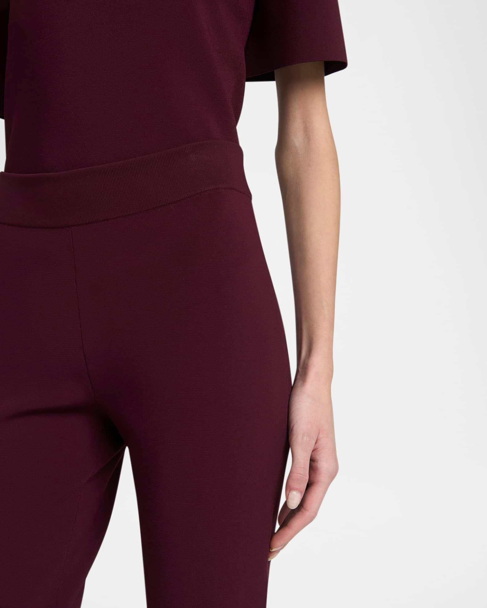 Flared Knit Trousers Product Image