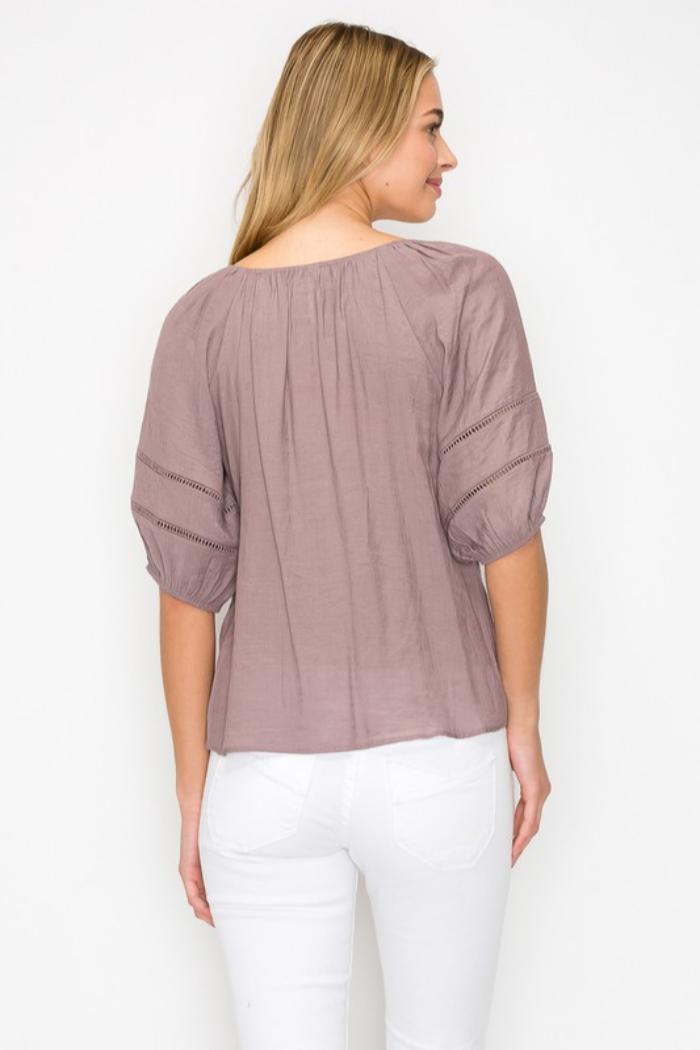 Tie Front Off Shoulder Top Product Image
