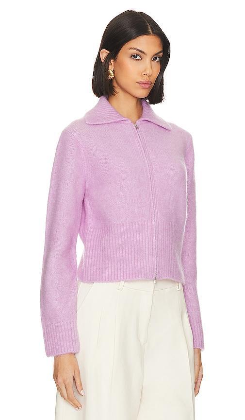 Womens Alpca-Blend Zip-Front Cardigan Product Image