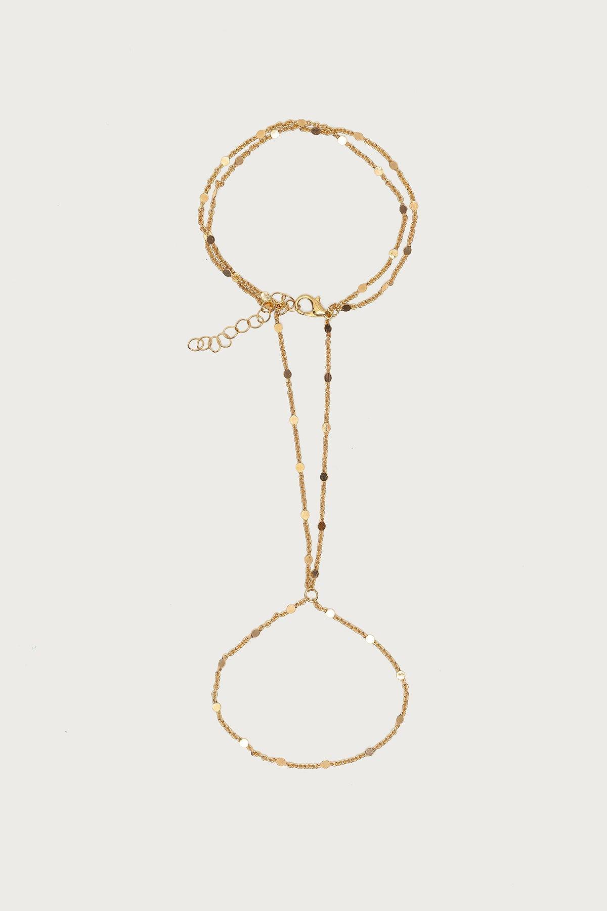 Dainty Disc Hand Chain Product Image
