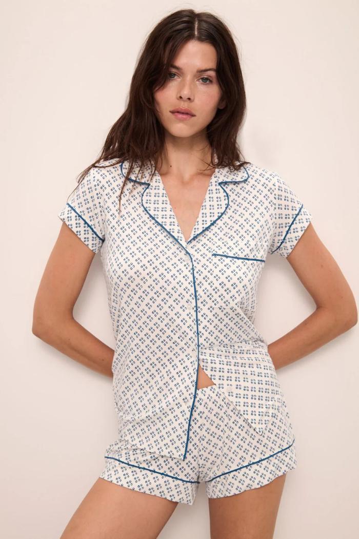 Gisele Printed TENCEL™ Modal Shortie Short PJ Set Product Image