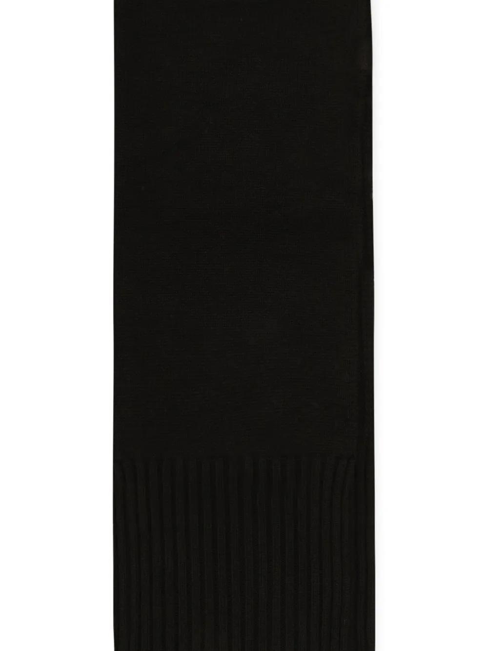 DOLCE & GABBANA Rectangle Cashmere Scarf In Black Product Image