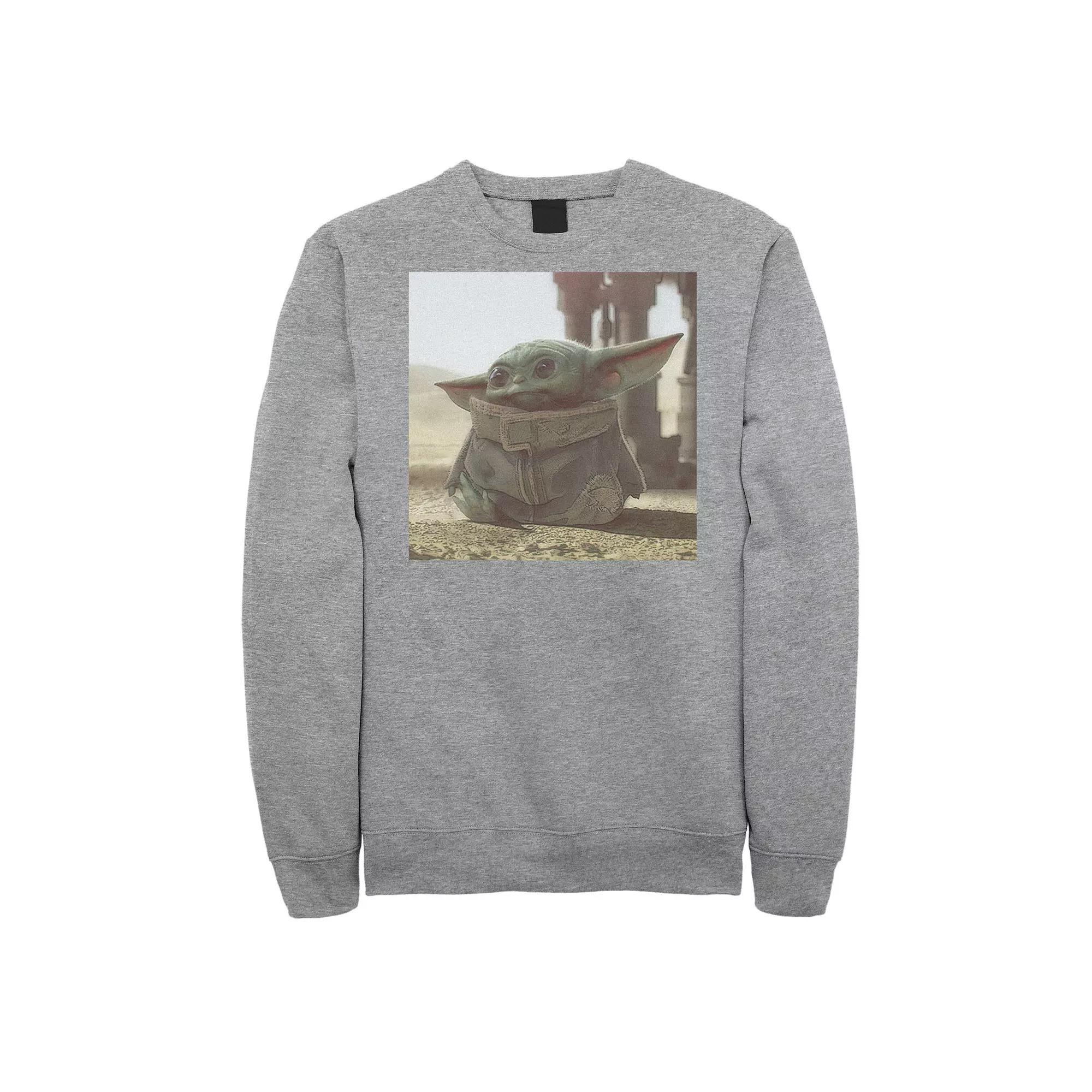 Big & Tall Star Wars The Mandalorian The Child Photograph Sweatshirt, Men's,  Product Image