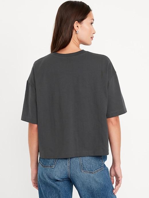 Oversized Crew-Neck Embellished T-Shirt Product Image