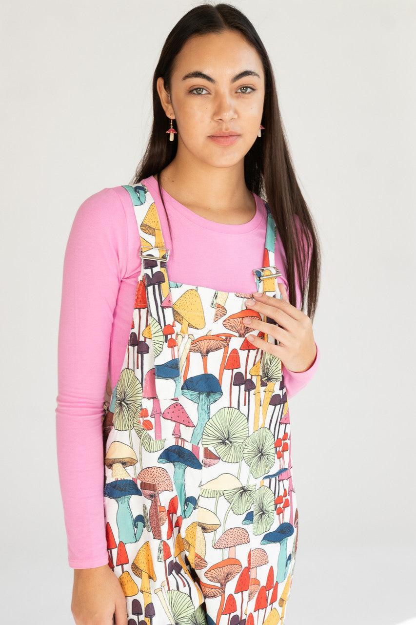 Mushroom Patterned Overalls Product Image